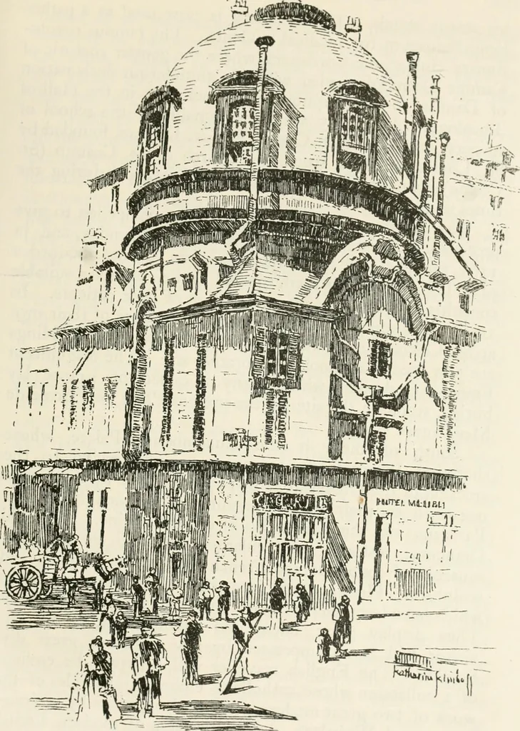 An illustration from Paris and its story, by T. Okey; illustrated by Katherine Kimball & O. F. M. Ward, 1904, leaf 424