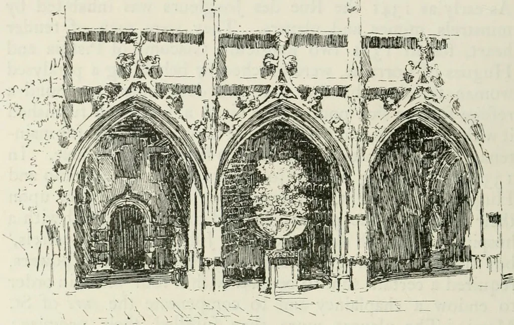 An illustration from Paris and its story, by T. Okey; illustrated by Katherine Kimball & O. F. M. Ward, 1904, leaf 491