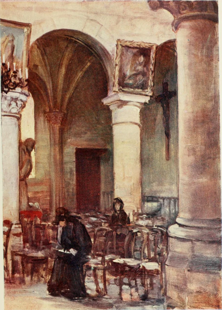 An illustration from Paris and its story, by T. Okey; illustrated by Katherine Kimball & O. F. M. Ward, 1904, leaf 64