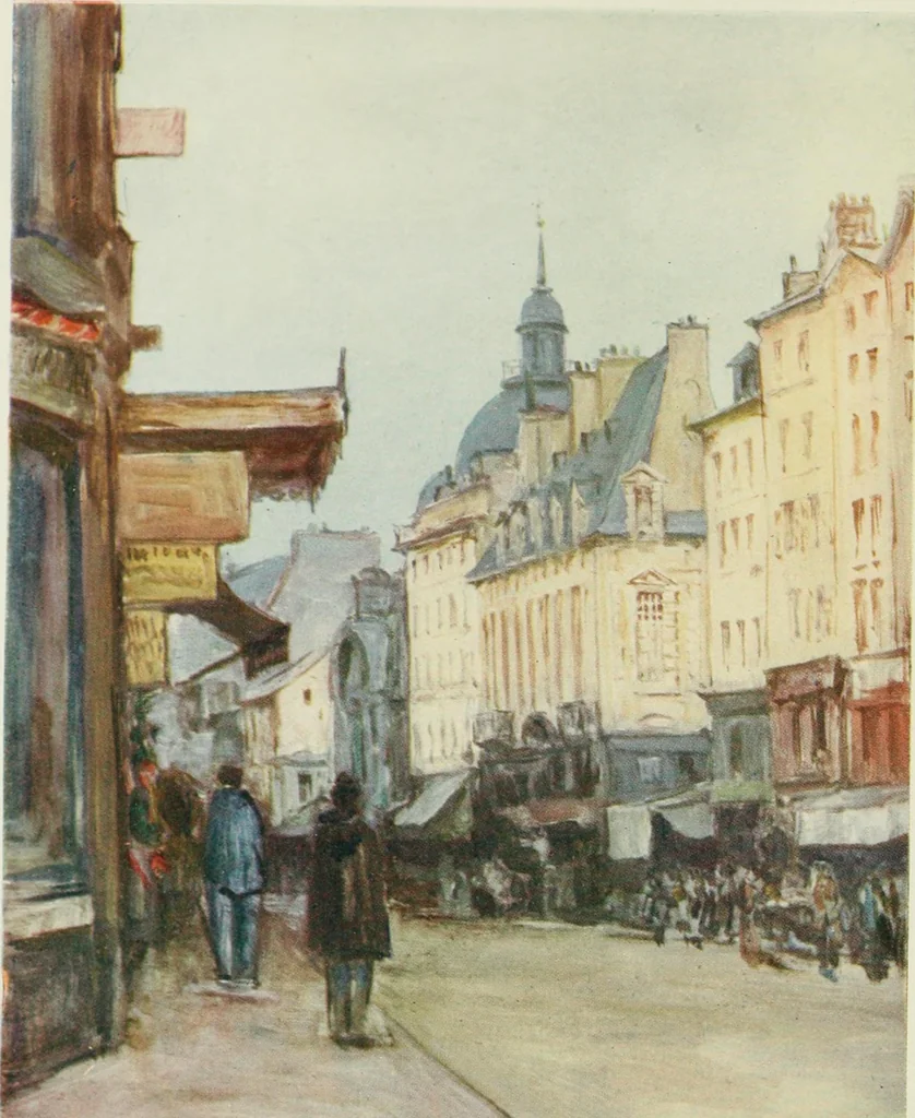 An illustration from Paris and its story, by T. Okey; illustrated by Katherine Kimball & O. F. M. Ward, 1904, leaf 7