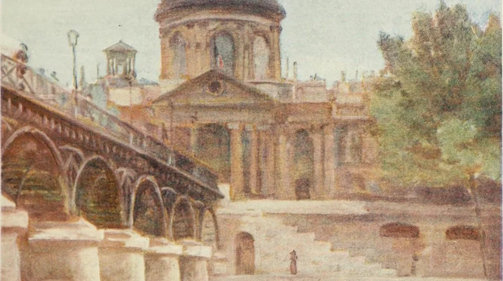 An illustration from Paris and its story, by T. Okey; illustrated by Katherine Kimball & O. F. M. Ward, 1904, leaf 86