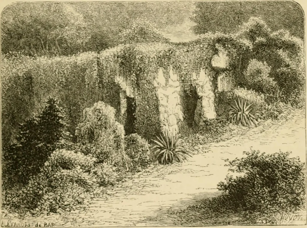An illustration from The parks and gardens of Paris, considered in relation to the wants of other cities and of the public and private gardens; being notes on a study of Paris gardens, 1878, leaf 106