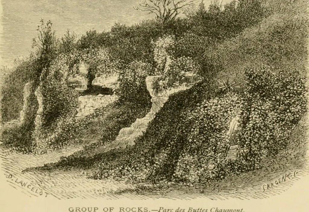 An illustration from The parks and gardens of Paris, considered in relation to the wants of other cities and of the public and private gardens; being notes on a study of Paris gardens, 1878, leaf 110