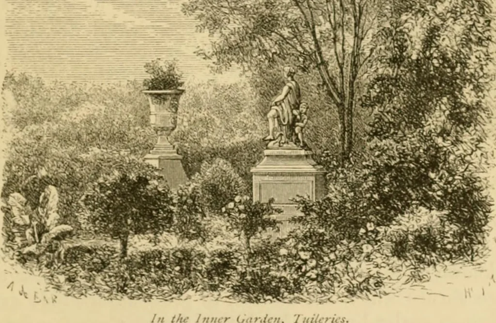 An illustration from The parks and gardens of Paris, considered in relation to the wants of other cities and of the public and private gardens; being notes on a study of Paris gardens, 1878, leaf 118