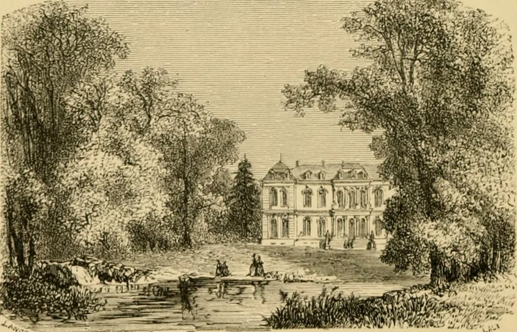 An illustration from The parks and gardens of Paris, considered in relation to the wants of other cities and of the public and private gardens; being notes on a study of Paris gardens, 1878, leaf 123