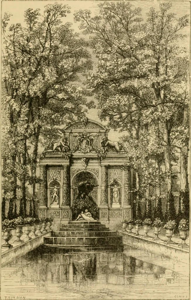 An illustration from The parks and gardens of Paris, considered in relation to the wants of other cities and of the public and private gardens; being notes on a study of Paris gardens, 1878, leaf 128