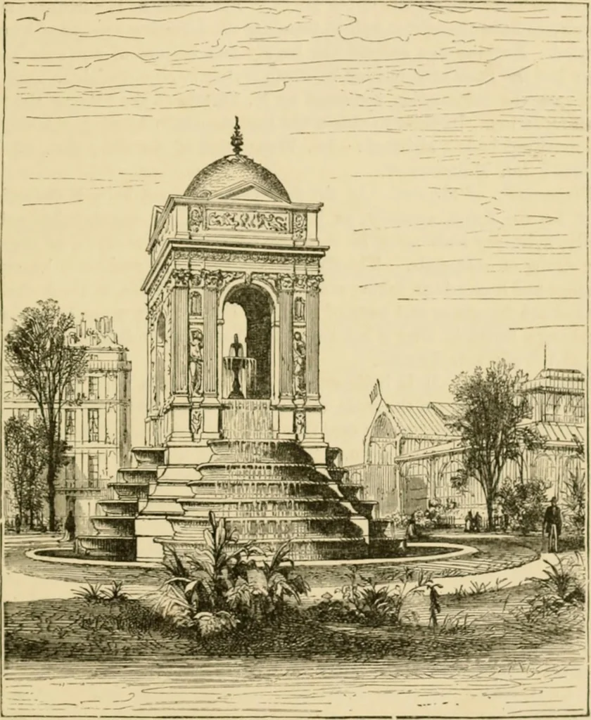 An illustration from The parks and gardens of Paris, considered in relation to the wants of other cities and of the public and private gardens; being notes on a study of Paris gardens, 1878, leaf 162