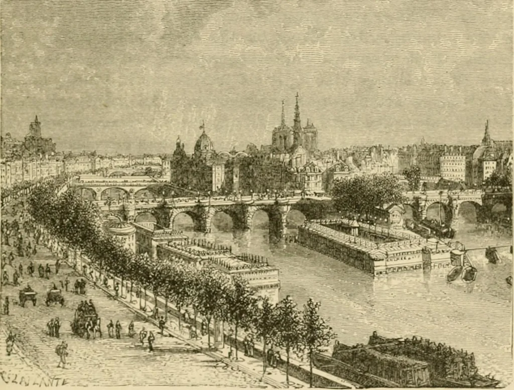 An illustration from The parks and gardens of Paris, considered in relation to the wants of other cities and of the public and private gardens; being notes on a study of Paris gardens, 1878, leaf 192