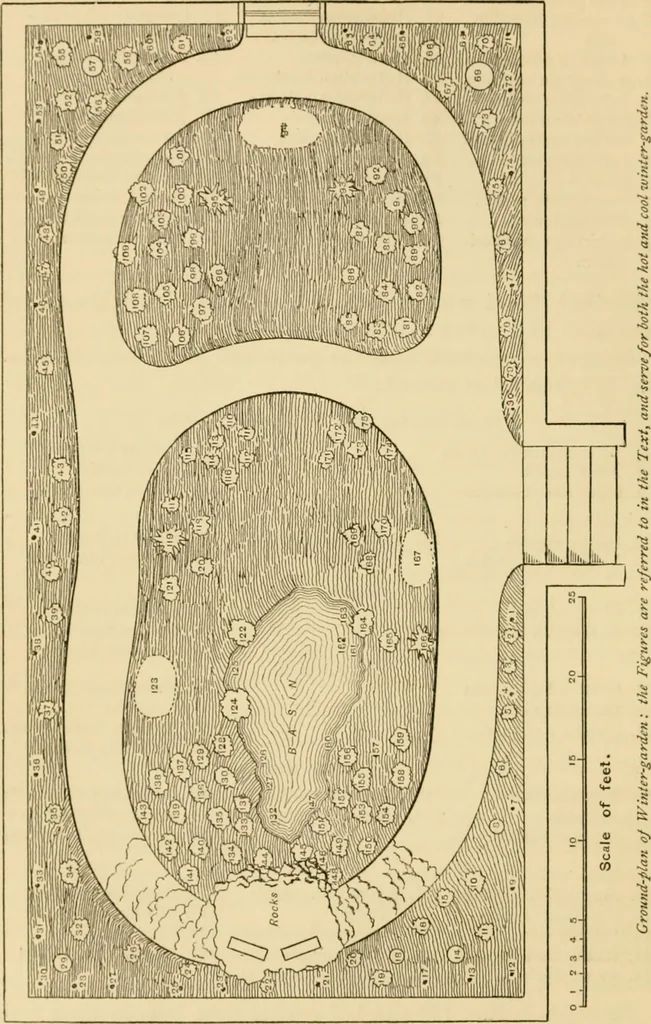 An illustration from The parks and gardens of Paris, considered in relation to the wants of other cities and of the public and private gardens; being notes on a study of Paris gardens, 1878, leaf 279