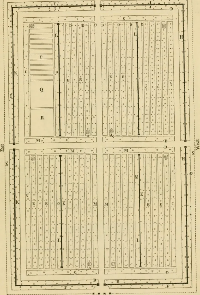 An illustration from The parks and gardens of Paris, considered in relation to the wants of other cities and of the public and private gardens; being notes on a study of Paris gardens, 1878, leaf 372