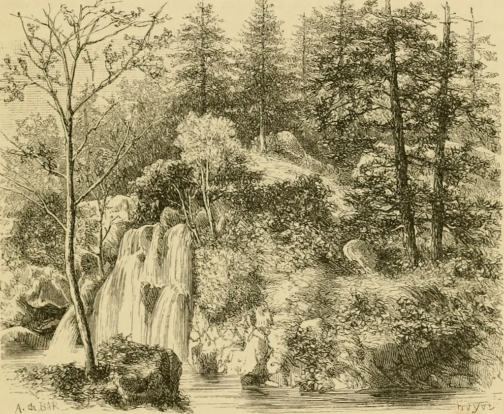 An illustration from The parks and gardens of Paris, considered in relation to the wants of other cities and of the public and private gardens; being notes on a study of Paris gardens, 1878, leaf 38