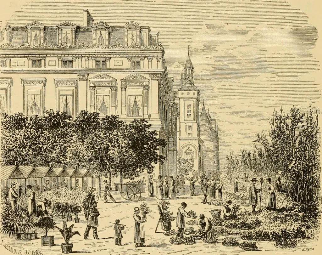 An illustration from The parks and gardens of Paris, considered in relation to the wants of other cities and of the public and private gardens; being notes on a study of Paris gardens, 1878, leaf 581