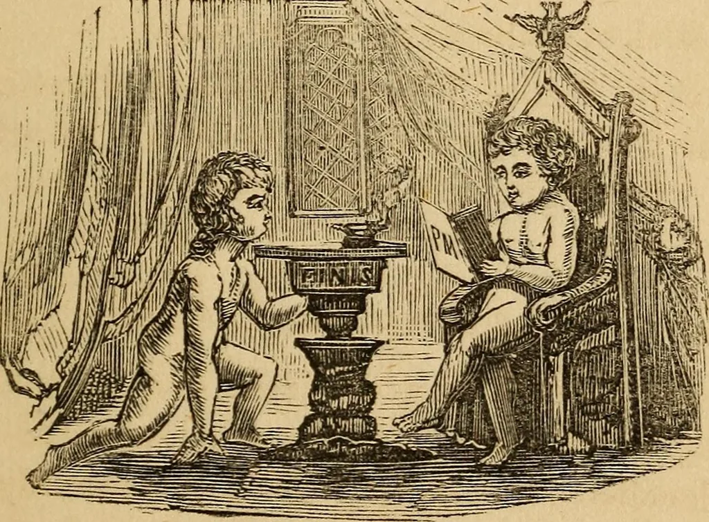 An illustration from Parlour magic, 1838, leaf 196