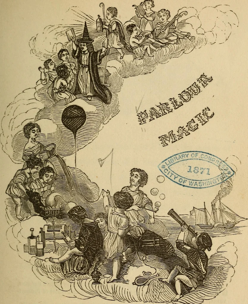 An illustration from Parlour magic, 1838, leaf 8