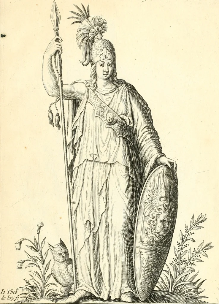 An illustration from Parnassvs cum imaginibus mvsarvm deorumq[ue] praesidum Hippocrenes : omnia depicta sunt, & distichis latinis illustrata, 1601, leaf 36