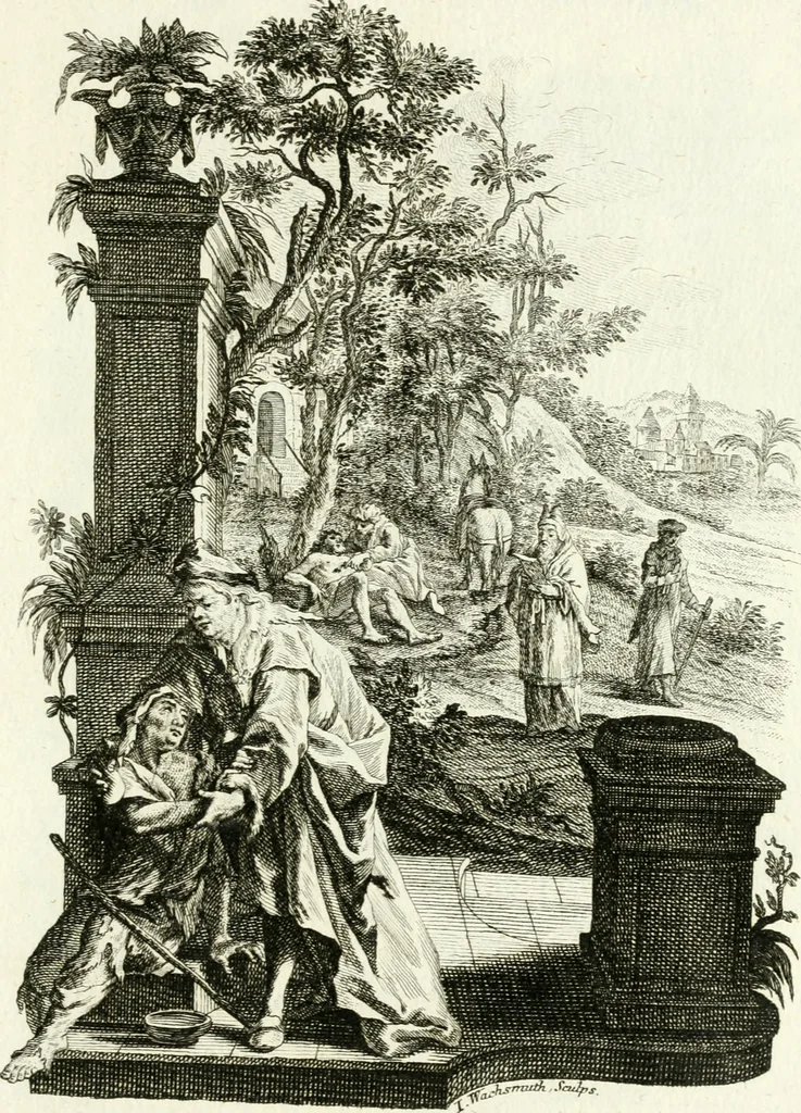 An illustration from Pars I. des berühmten italiänische[n] Ritters Caesaris Ripae, allerley Künsten und Wissenschafften dienlicher Sinnbildern und Gedancken : welchen jedesmahlen eine hierzu taugliche Historia oder Gleichnis beÿgefüget, 1758, leaf 100