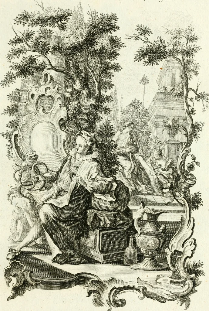 An illustration from Pars I. des berühmten italiänische[n] Ritters Caesaris Ripae, allerley Künsten und Wissenschafften dienlicher Sinnbildern und Gedancken : welchen jedesmahlen eine hierzu taugliche Historia oder Gleichnis beÿgefüget, 1758, leaf 104