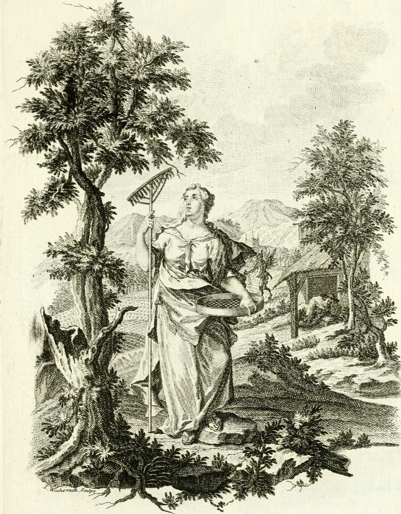 An illustration from Pars I. des berühmten italiänische[n] Ritters Caesaris Ripae, allerley Künsten und Wissenschafften dienlicher Sinnbildern und Gedancken : welchen jedesmahlen eine hierzu taugliche Historia oder Gleichnis beÿgefüget, 1758, leaf 110