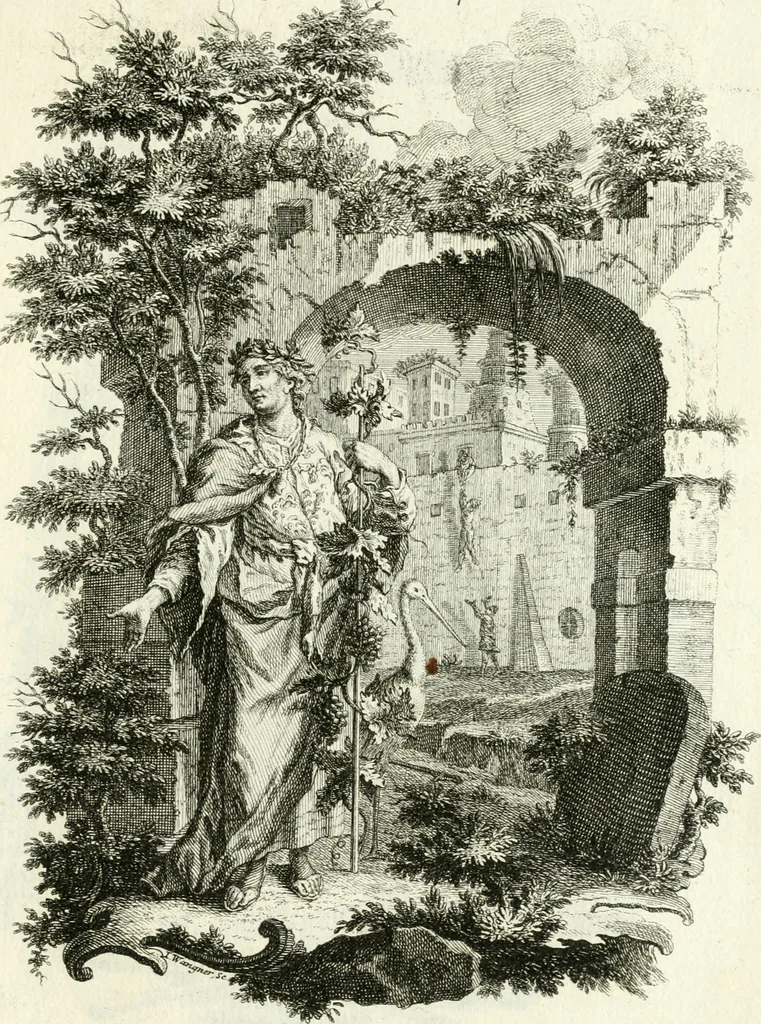 An illustration from Pars I. des berühmten italiänische[n] Ritters Caesaris Ripae, allerley Künsten und Wissenschafften dienlicher Sinnbildern und Gedancken : welchen jedesmahlen eine hierzu taugliche Historia oder Gleichnis beÿgefüget, 1758, leaf 118