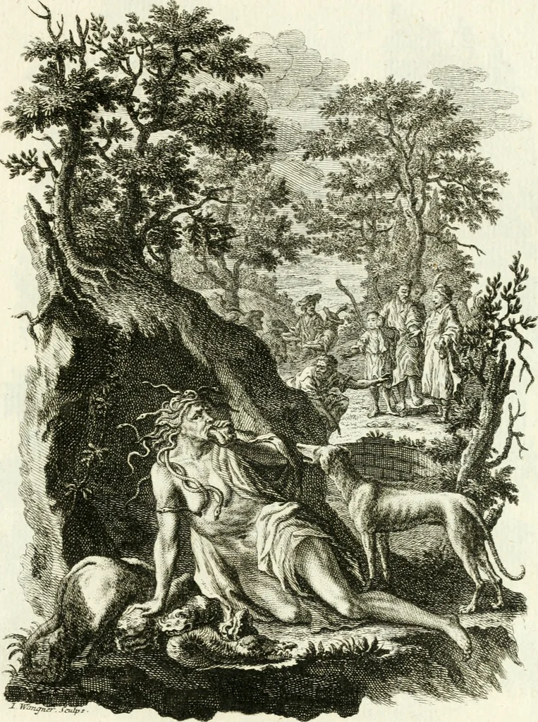 An illustration from Pars I. des berühmten italiänische[n] Ritters Caesaris Ripae, allerley Künsten und Wissenschafften dienlicher Sinnbildern und Gedancken : welchen jedesmahlen eine hierzu taugliche Historia oder Gleichnis beÿgefüget, 1758, leaf 126