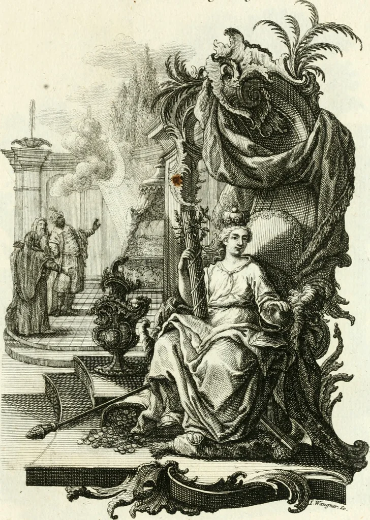 An illustration from Pars I. des berühmten italiänische[n] Ritters Caesaris Ripae, allerley Künsten und Wissenschafften dienlicher Sinnbildern und Gedancken : welchen jedesmahlen eine hierzu taugliche Historia oder Gleichnis beÿgefüget, 1758, leaf 142