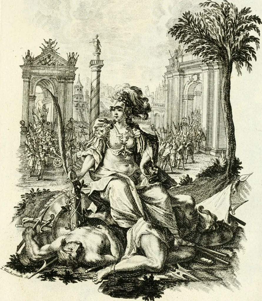 An illustration from Pars I. des berühmten italiänische[n] Ritters Caesaris Ripae, allerley Künsten und Wissenschafften dienlicher Sinnbildern und Gedancken : welchen jedesmahlen eine hierzu taugliche Historia oder Gleichnis beÿgefüget, 1758, leaf 172