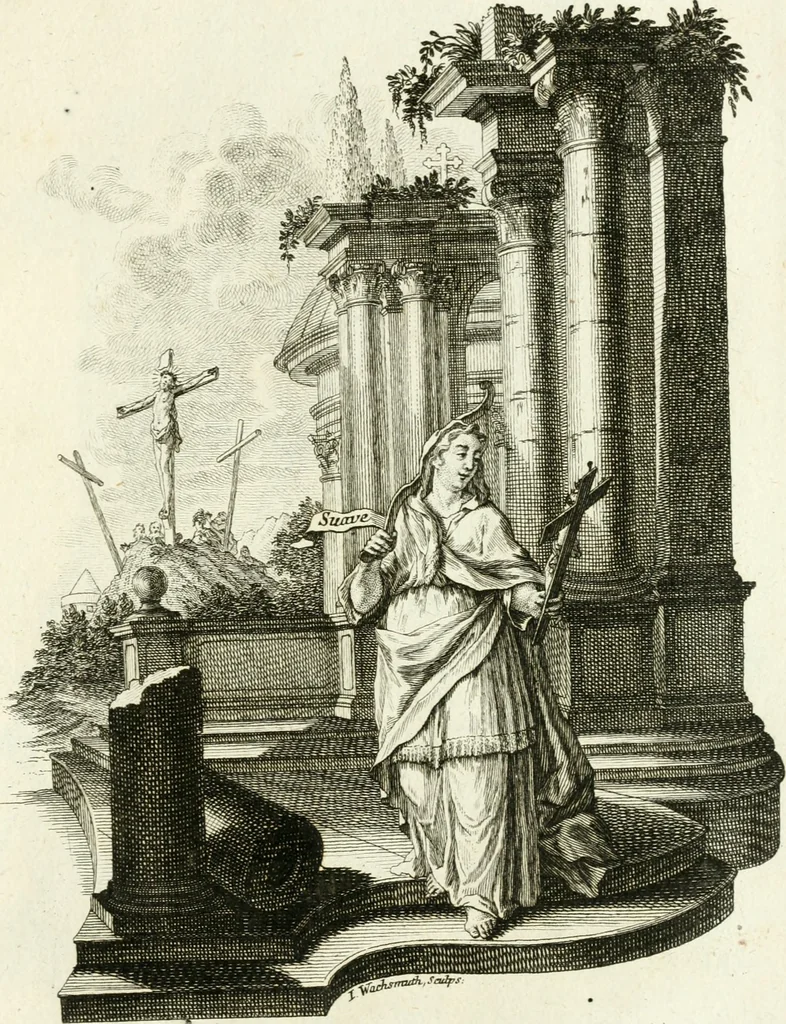An illustration from Pars I. des berühmten italiänische[n] Ritters Caesaris Ripae, allerley Künsten und Wissenschafften dienlicher Sinnbildern und Gedancken : welchen jedesmahlen eine hierzu taugliche Historia oder Gleichnis beÿgefüget, 1758, leaf 196