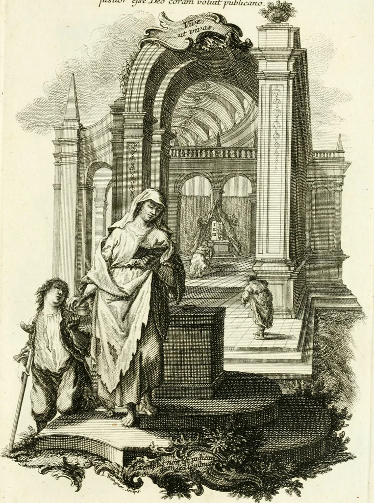 An illustration from Pars I. des berühmten italiänische[n] Ritters Caesaris Ripae, allerley Künsten und Wissenschafften dienlicher Sinnbildern und Gedancken : welchen jedesmahlen eine hierzu taugliche Historia oder Gleichnis beÿgefüget, 1758, leaf 198