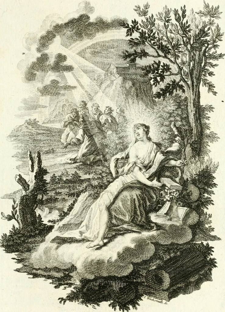 An illustration from Pars I. des berühmten italiänische[n] Ritters Caesaris Ripae, allerley Künsten und Wissenschafften dienlicher Sinnbildern und Gedancken : welchen jedesmahlen eine hierzu taugliche Historia oder Gleichnis beÿgefüget, 1758, leaf 218