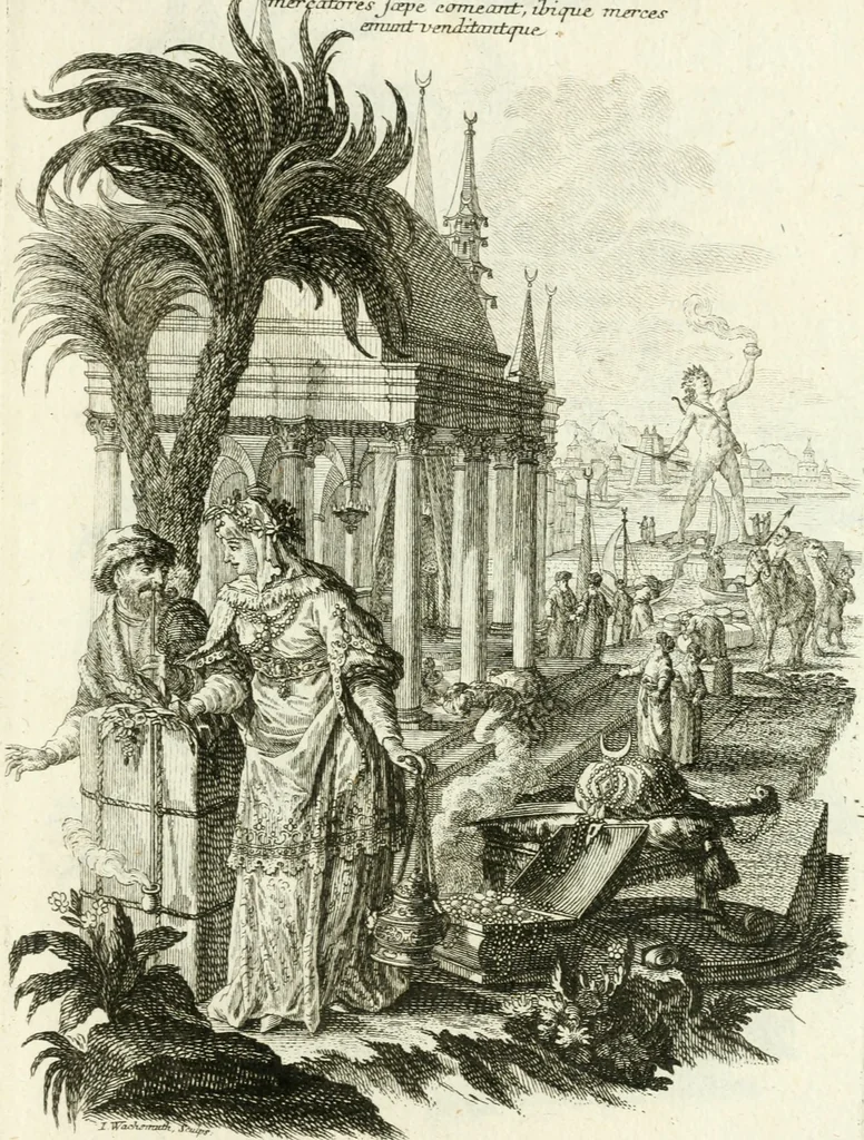 An illustration from Pars I. des berühmten italiänische[n] Ritters Caesaris Ripae, allerley Künsten und Wissenschafften dienlicher Sinnbildern und Gedancken : welchen jedesmahlen eine hierzu taugliche Historia oder Gleichnis beÿgefüget, 1758, leaf 232