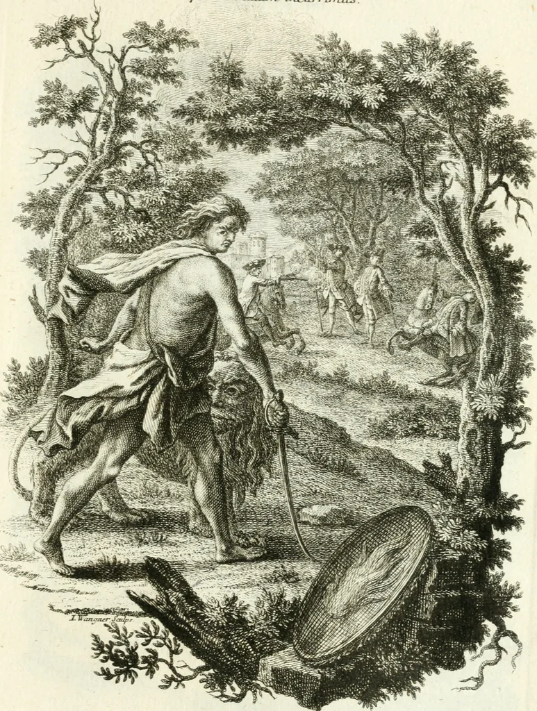 An illustration from Pars I. des berühmten italiänische[n] Ritters Caesaris Ripae, allerley Künsten und Wissenschafften dienlicher Sinnbildern und Gedancken : welchen jedesmahlen eine hierzu taugliche Historia oder Gleichnis beÿgefüget, 1758, leaf 240