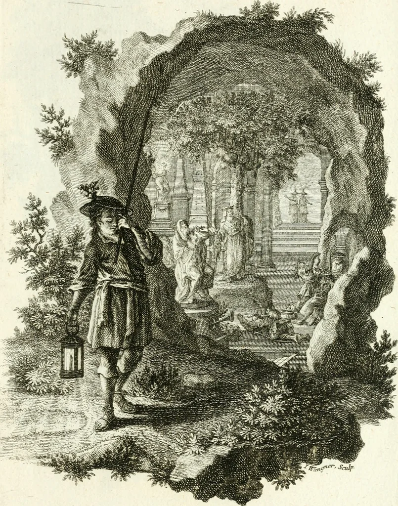 An illustration from Pars I. des berühmten italiänische[n] Ritters Caesaris Ripae, allerley Künsten und Wissenschafften dienlicher Sinnbildern und Gedancken : welchen jedesmahlen eine hierzu taugliche Historia oder Gleichnis beÿgefüget, 1758, leaf 262