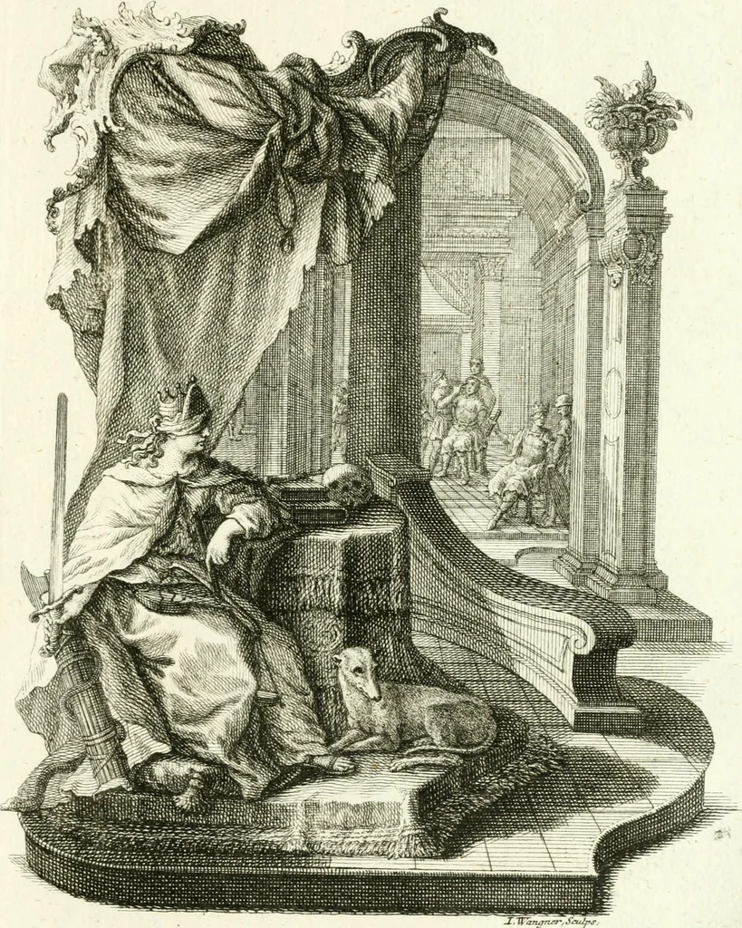 An illustration from Pars I. des berühmten italiänische[n] Ritters Caesaris Ripae, allerley Künsten und Wissenschafften dienlicher Sinnbildern und Gedancken : welchen jedesmahlen eine hierzu taugliche Historia oder Gleichnis beÿgefüget, 1758, leaf 266