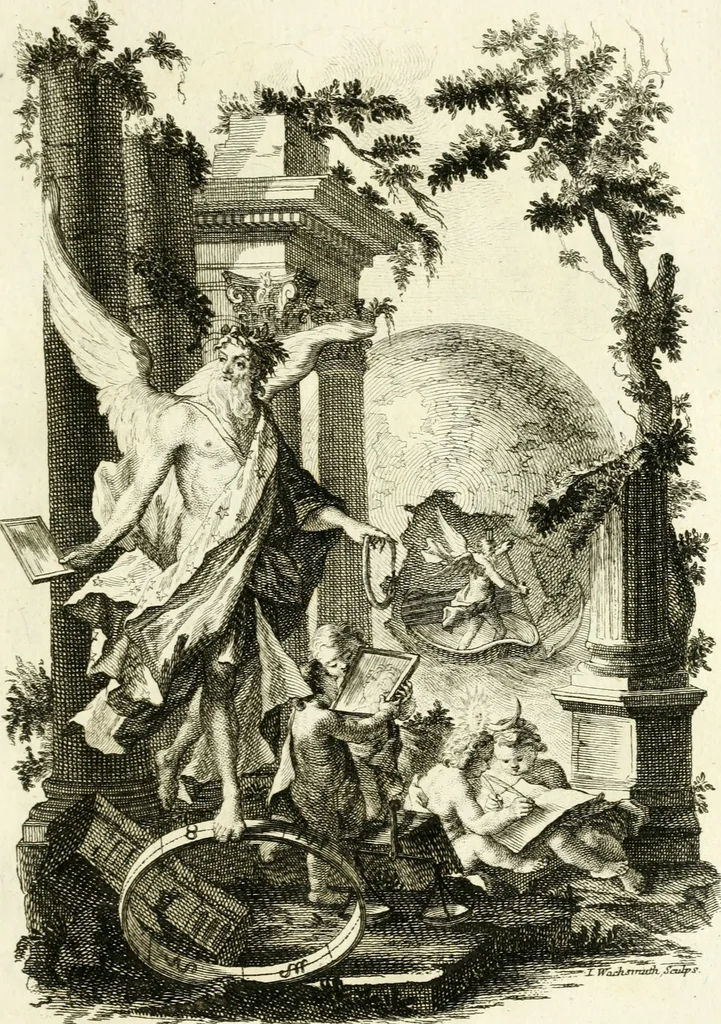 An illustration from Pars I. des berühmten italiänische[n] Ritters Caesaris Ripae, allerley Künsten und Wissenschafften dienlicher Sinnbildern und Gedancken : welchen jedesmahlen eine hierzu taugliche Historia oder Gleichnis beÿgefüget, 1758, leaf 28