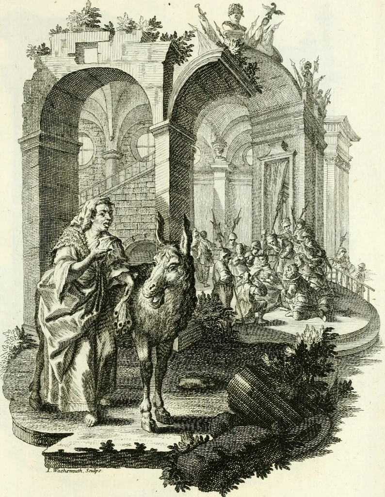An illustration from Pars I. des berühmten italiänische[n] Ritters Caesaris Ripae, allerley Künsten und Wissenschafften dienlicher Sinnbildern und Gedancken : welchen jedesmahlen eine hierzu taugliche Historia oder Gleichnis beÿgefüget, 1758, leaf 288