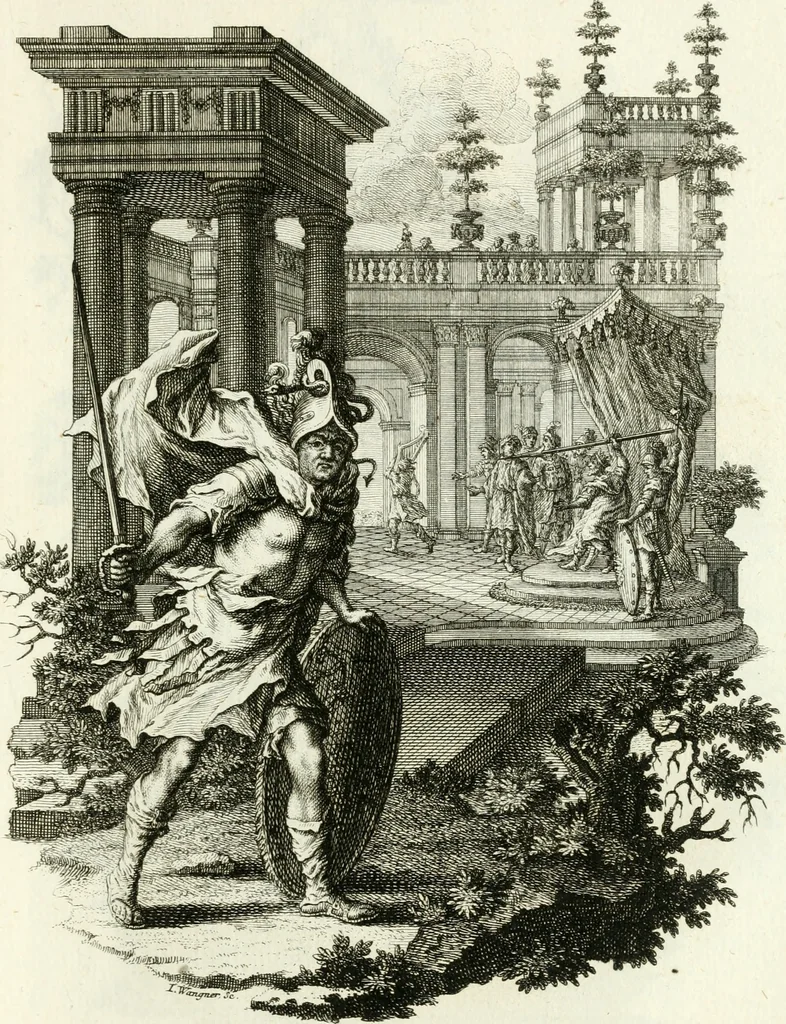 An illustration from Pars I. des berühmten italiänische[n] Ritters Caesaris Ripae, allerley Künsten und Wissenschafften dienlicher Sinnbildern und Gedancken : welchen jedesmahlen eine hierzu taugliche Historia oder Gleichnis beÿgefüget, 1758, leaf 290