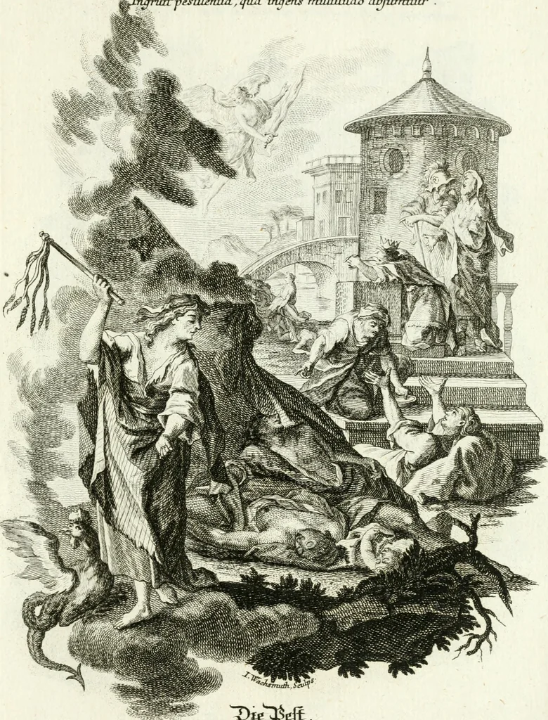 An illustration from Pars I. des berühmten italiänische[n] Ritters Caesaris Ripae, allerley Künsten und Wissenschafften dienlicher Sinnbildern und Gedancken : welchen jedesmahlen eine hierzu taugliche Historia oder Gleichnis beÿgefüget, 1758, leaf 298