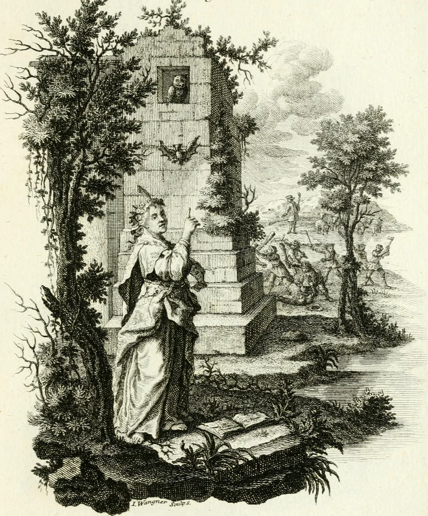 An illustration from Pars I. des berühmten italiänische[n] Ritters Caesaris Ripae, allerley Künsten und Wissenschafften dienlicher Sinnbildern und Gedancken : welchen jedesmahlen eine hierzu taugliche Historia oder Gleichnis beÿgefüget, 1758, leaf 316