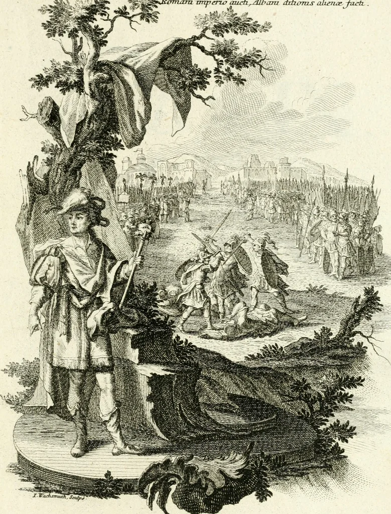 An illustration from Pars I. des berühmten italiänische[n] Ritters Caesaris Ripae, allerley Künsten und Wissenschafften dienlicher Sinnbildern und Gedancken : welchen jedesmahlen eine hierzu taugliche Historia oder Gleichnis beÿgefüget, 1758, leaf 352