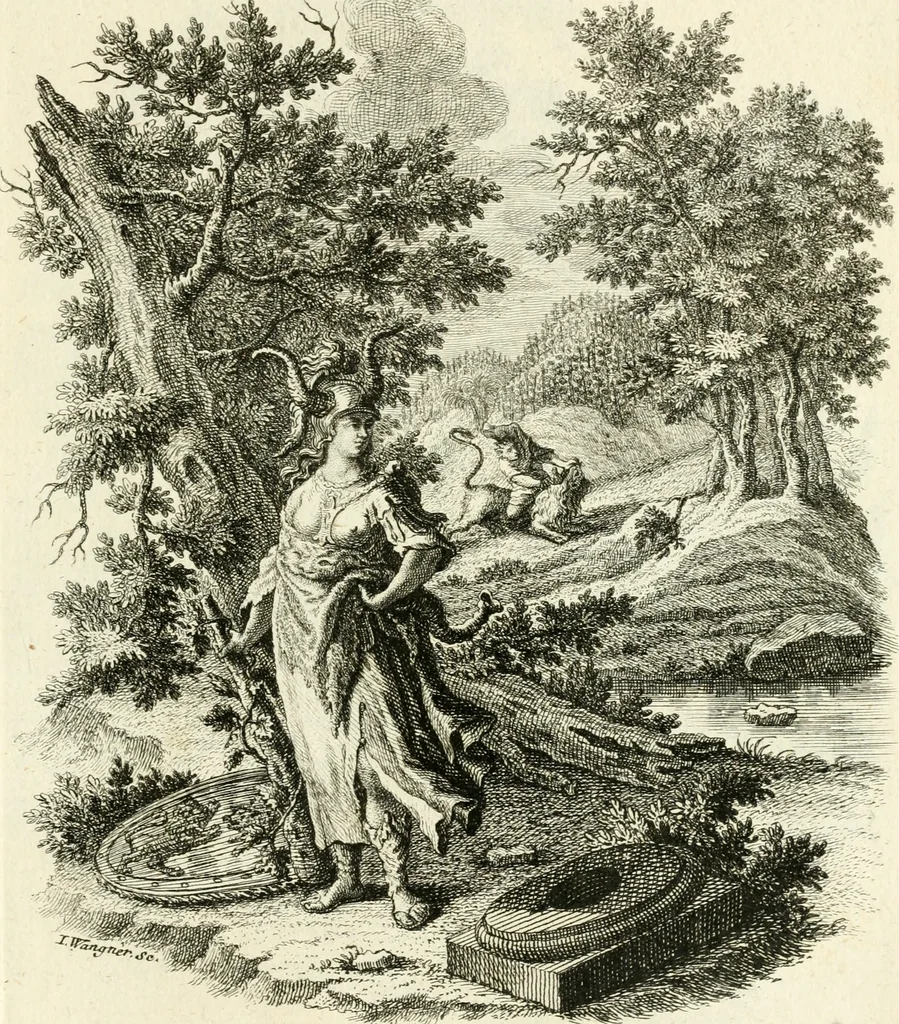 An illustration from Pars I. des berühmten italiänische[n] Ritters Caesaris Ripae, allerley Künsten und Wissenschafften dienlicher Sinnbildern und Gedancken : welchen jedesmahlen eine hierzu taugliche Historia oder Gleichnis beÿgefüget, 1758, leaf 368