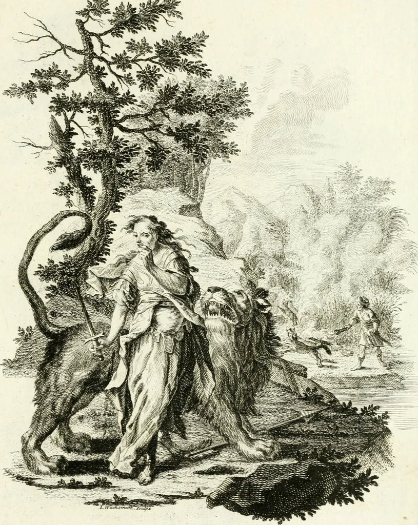 An illustration from Pars I. des berühmten italiänische[n] Ritters Caesaris Ripae, allerley Künsten und Wissenschafften dienlicher Sinnbildern und Gedancken : welchen jedesmahlen eine hierzu taugliche Historia oder Gleichnis beÿgefüget, 1758, leaf 372