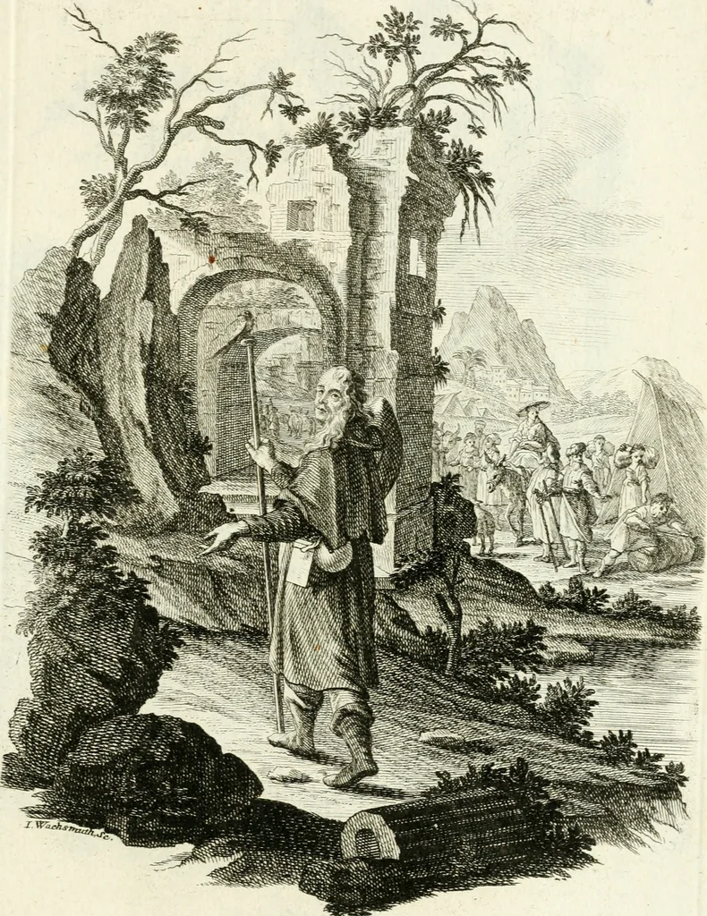 An illustration from Pars I. des berühmten italiänische[n] Ritters Caesaris Ripae, allerley Künsten und Wissenschafften dienlicher Sinnbildern und Gedancken : welchen jedesmahlen eine hierzu taugliche Historia oder Gleichnis beÿgefüget, 1758, leaf 378