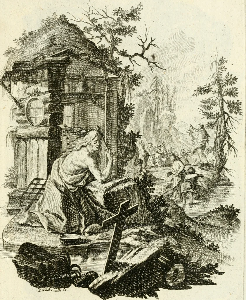 An illustration from Pars I. des berühmten italiänische[n] Ritters Caesaris Ripae, allerley Künsten und Wissenschafften dienlicher Sinnbildern und Gedancken : welchen jedesmahlen eine hierzu taugliche Historia oder Gleichnis beÿgefüget, 1758, leaf 386