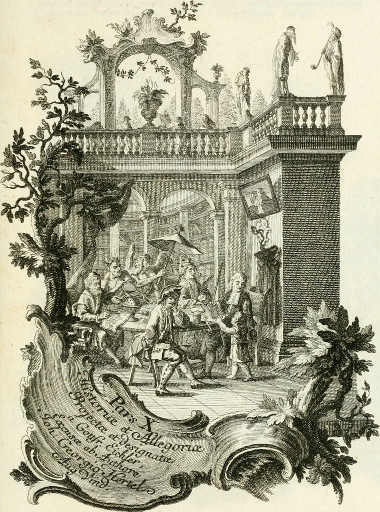 An illustration from Pars I. des berühmten italiänische[n] Ritters Caesaris Ripae, allerley Künsten und Wissenschafften dienlicher Sinnbildern und Gedancken : welchen jedesmahlen eine hierzu taugliche Historia oder Gleichnis beÿgefüget, 1758, leaf 400