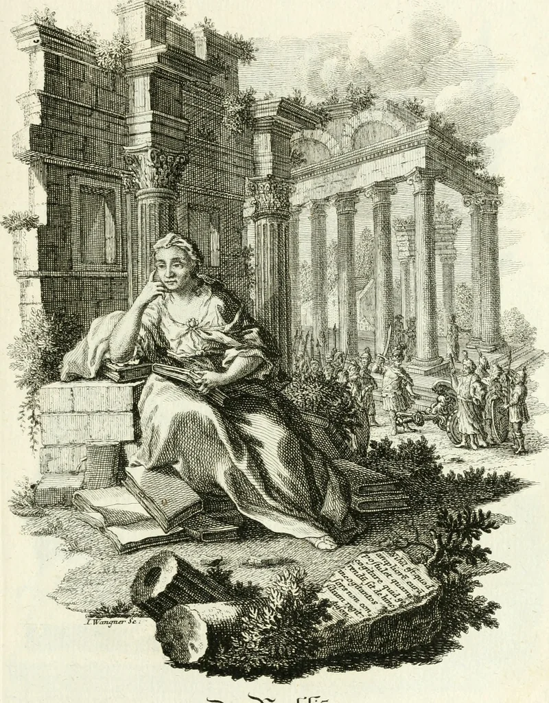 An illustration from Pars I. des berühmten italiänische[n] Ritters Caesaris Ripae, allerley Künsten und Wissenschafften dienlicher Sinnbildern und Gedancken : welchen jedesmahlen eine hierzu taugliche Historia oder Gleichnis beÿgefüget, 1758, leaf 410