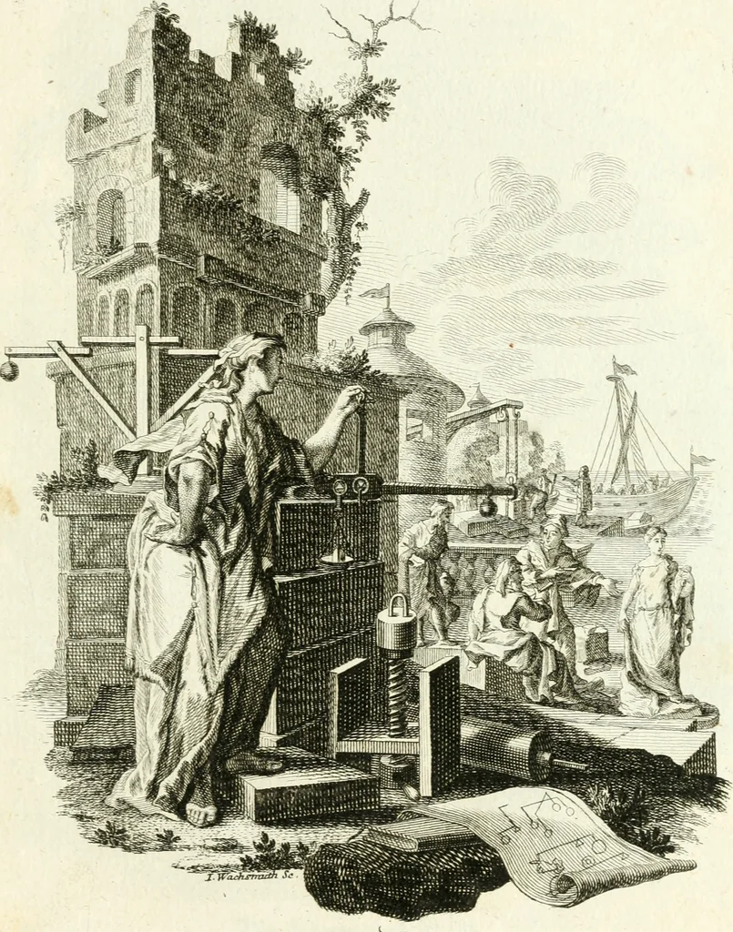 An illustration from Pars I. des berühmten italiänische[n] Ritters Caesaris Ripae, allerley Künsten und Wissenschafften dienlicher Sinnbildern und Gedancken : welchen jedesmahlen eine hierzu taugliche Historia oder Gleichnis beÿgefüget, 1758, leaf 428