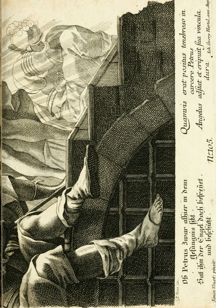 An illustration from Pars I. des berühmten italiänische[n] Ritters Caesaris Ripae, allerley Künsten und Wissenschafften dienlicher Sinnbildern und Gedancken : welchen jedesmahlen eine hierzu taugliche Historia oder Gleichnis beÿgefüget, 1758, leaf 48