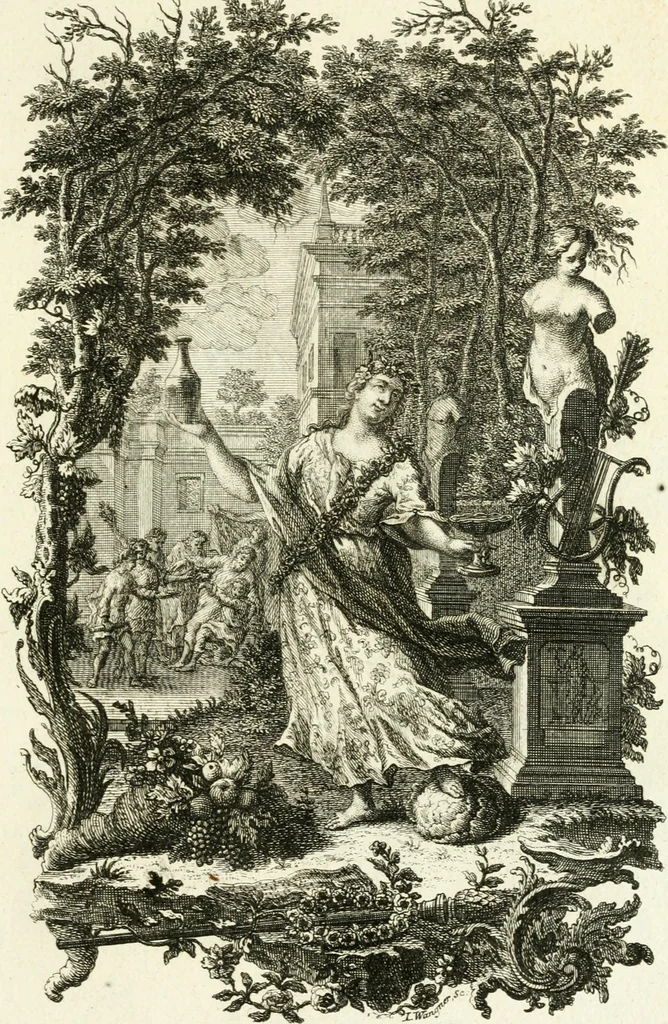 An illustration from Pars I. des berühmten italiänische[n] Ritters Caesaris Ripae, allerley Künsten und Wissenschafften dienlicher Sinnbildern und Gedancken : welchen jedesmahlen eine hierzu taugliche Historia oder Gleichnis beÿgefüget, 1758, leaf 66