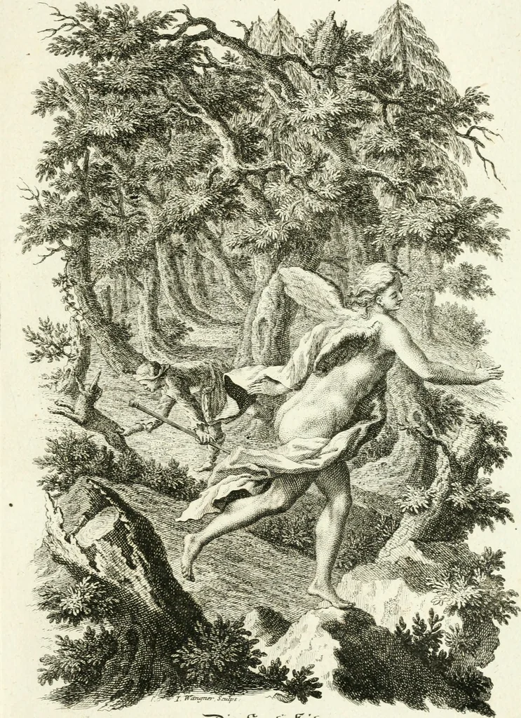An illustration from Pars I. des berühmten italiänische[n] Ritters Caesaris Ripae, allerley Künsten und Wissenschafften dienlicher Sinnbildern und Gedancken : welchen jedesmahlen eine hierzu taugliche Historia oder Gleichnis beÿgefüget, 1758, leaf 90