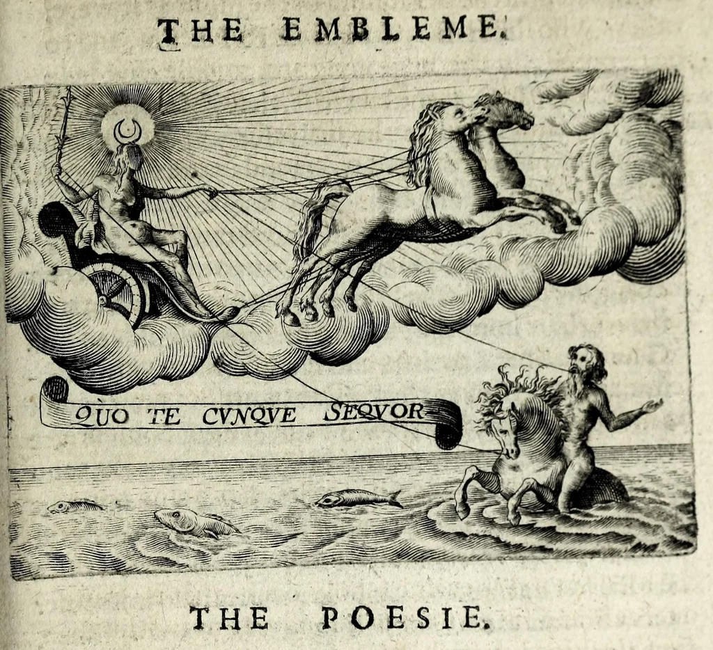 An illustration from Partheneia sacra, or, The mysterious and delicious garden of the sacred Parthenes : symbolically set forth and enriched with pious devises and emblemes for the entertainment of deuout soules, contriued al to the honour of the incomparable Virgin Marie, Mother of God, for the pleasure and deuotion especially of the parthenian sodalitie of her Immaculate Conception, 1633, leaf 135